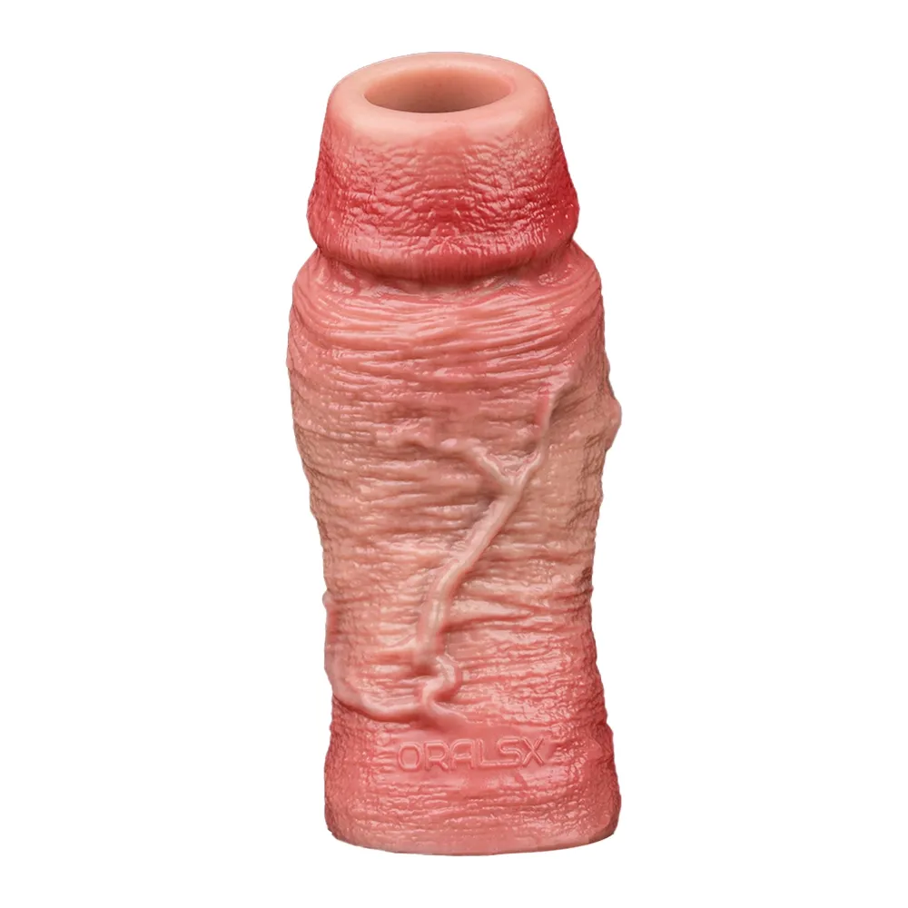 Billy 5.51” x 1.81” Liquid Silicone Realistic Penis Girth Sleeve(S,M,L)