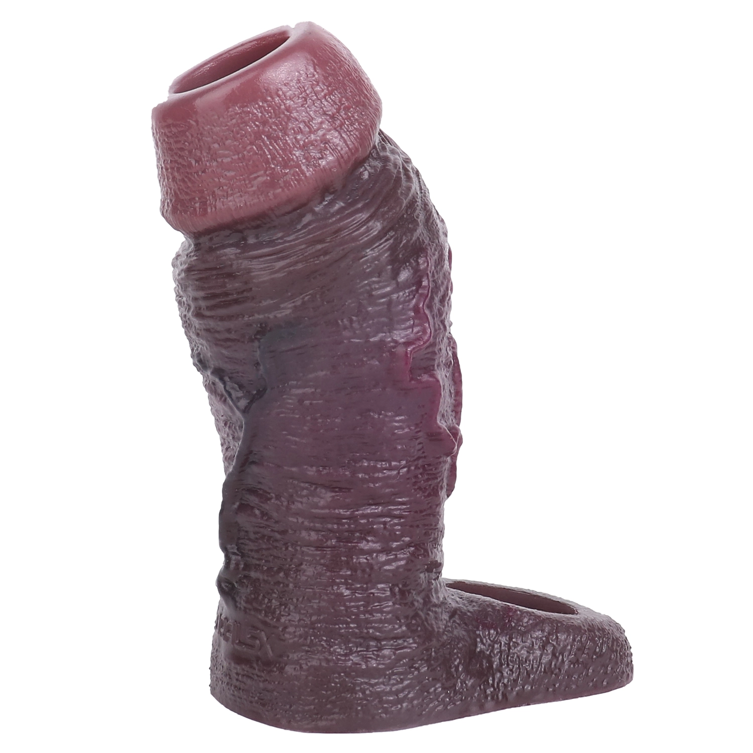 Jaelen 5.51” x 1.81” Liquid Silicone Realistic Black Penis Girth Sleeve(S,M,L)