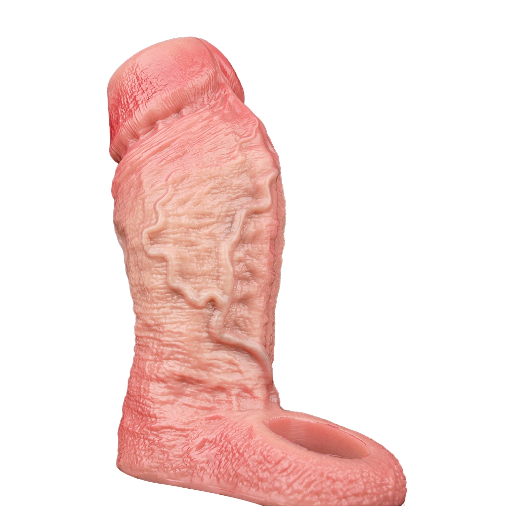 Billy 5.51” x 1.81” Liquid Silicone Realistic Penis Girth Sleeve(S,M,L)