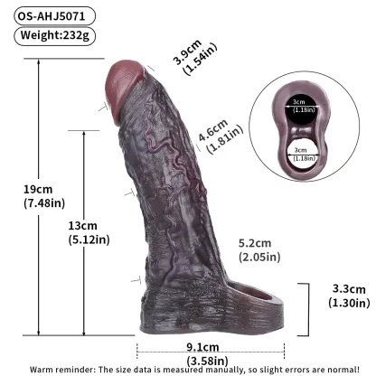 7.56"×2.09"Most Soft Realistic Penis Sleeve (US In Stock )