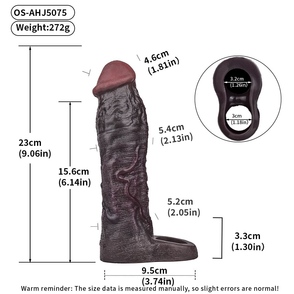 8.03"×2.09"Realistic Soft Penis Sleeve (US In Stock )