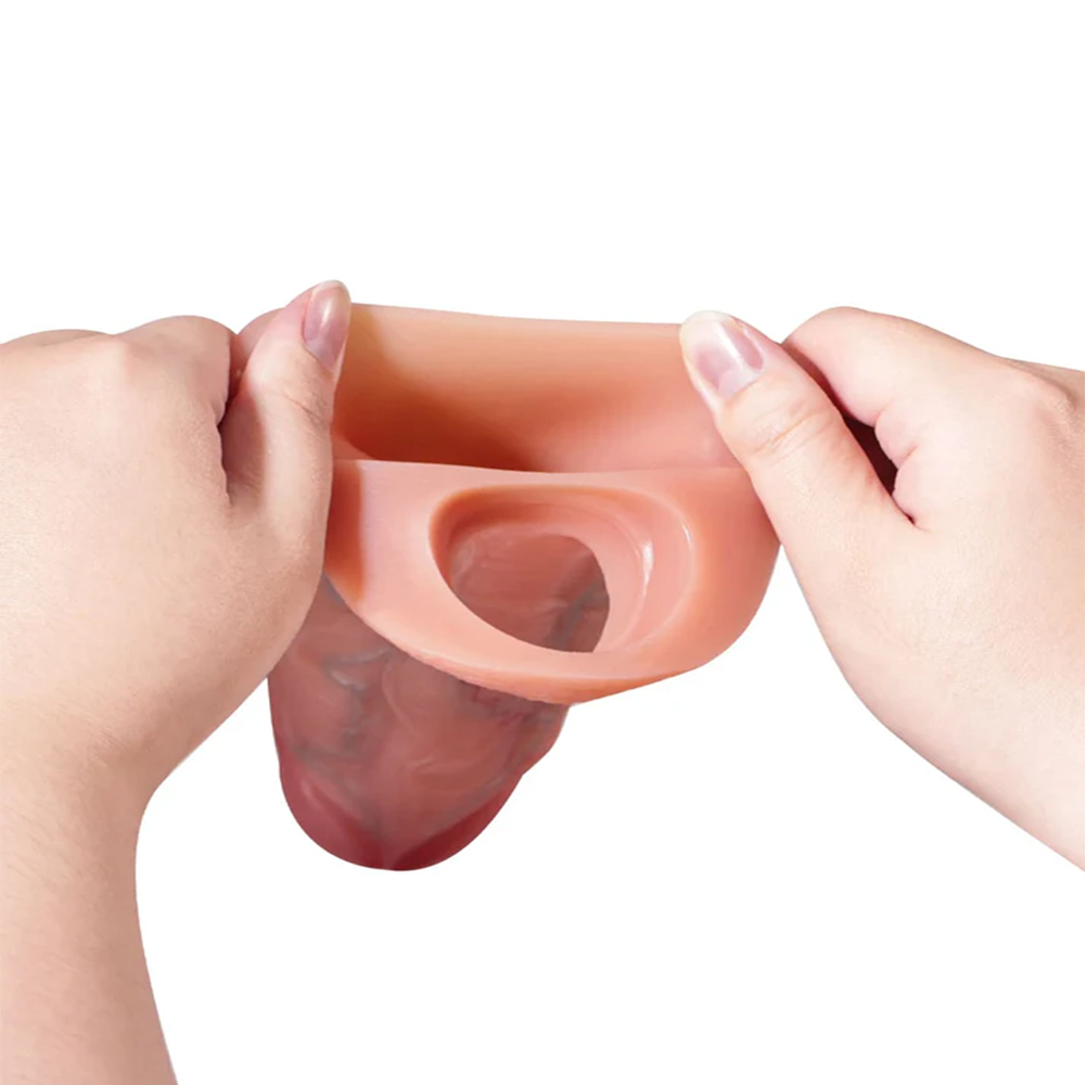 Liam 6.3" x 2.2" Flesh Tone Fat Penis Sleeve