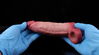 Realistic silicone dildo with enlarged glans（S、M）