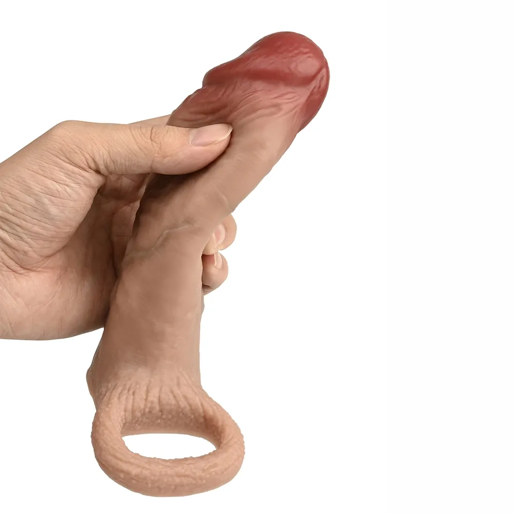 Rachel 6.68” x 1.65” Real Feel Soft Penis Sleeve