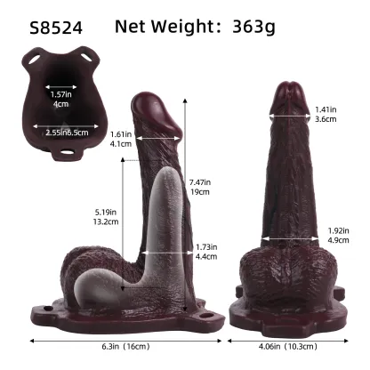 Bert 7.47” x 1.61” The Best Soft Wearable Black Penis Extender Sleeve