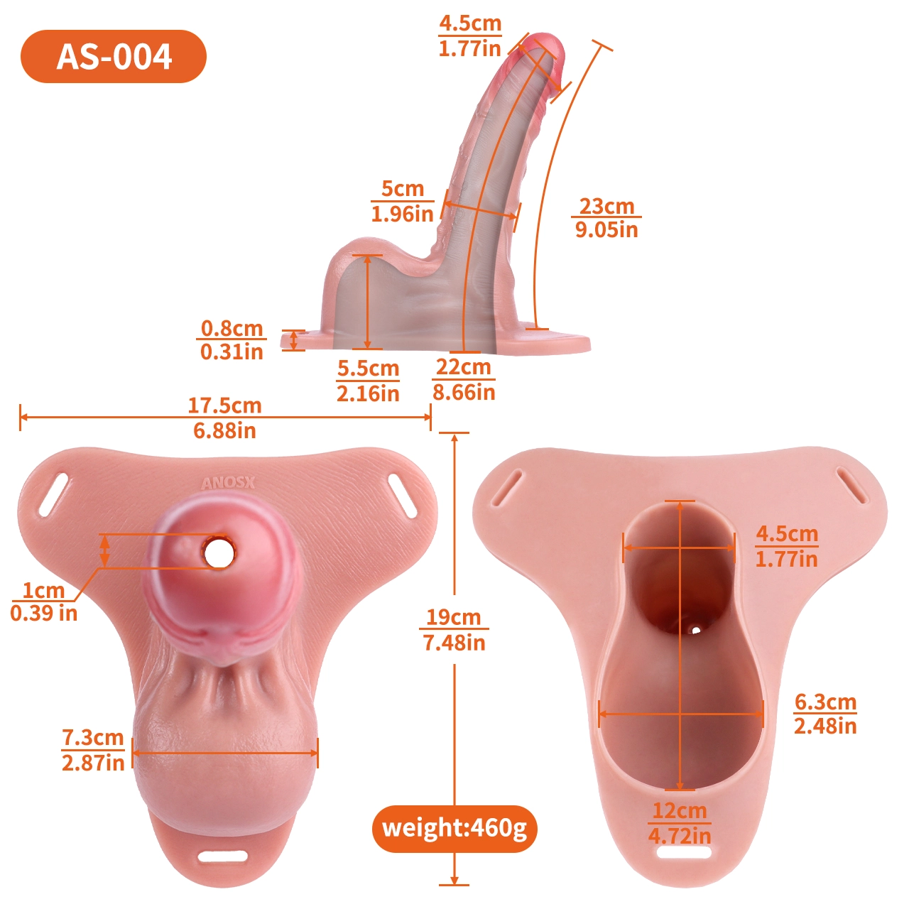 Declan 9.05” x 1.96” The Best Soft Wearable Penis Extender Sleeve