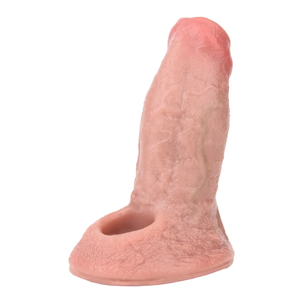 Adolph 5.15" x 1.81" Flesh Color Soft Open Ended Penis Sleeve