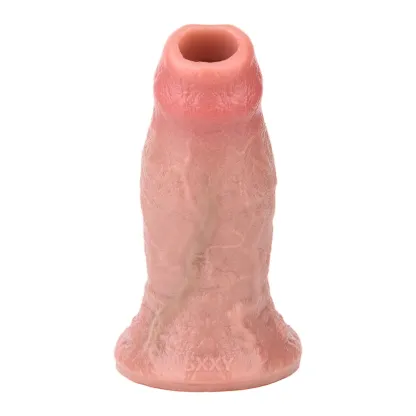 Adolph 5.15" x 1.81" Flesh Color Soft Open Ended Penis Sleeve
