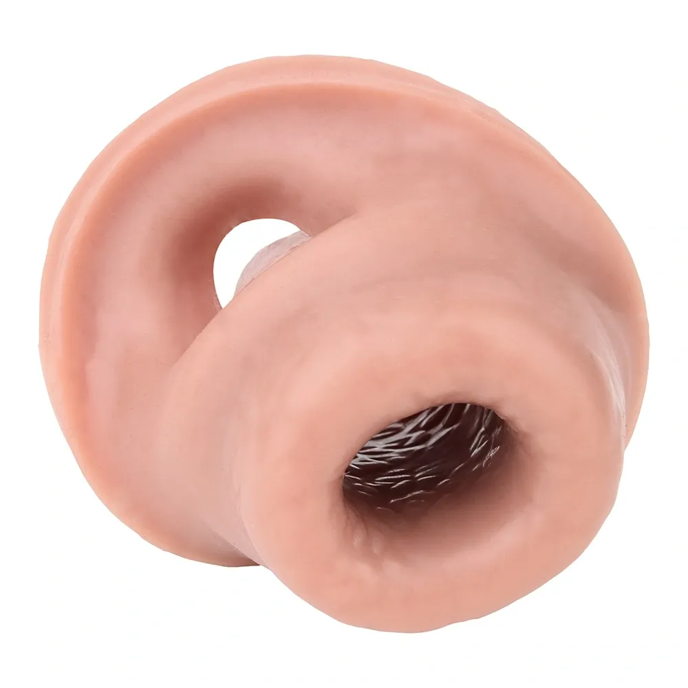 Adolph 5.15" x 1.81" Flesh Color Soft Open Ended Penis Sleeve