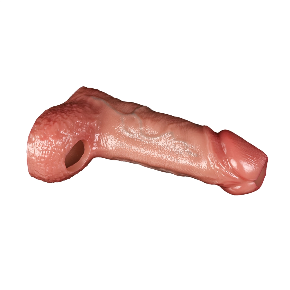 Andrew 7.9” x 2.17” Silicone Penis Girth Sleeve with Open Design