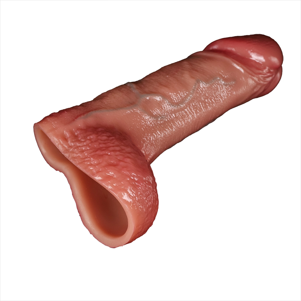 Andrew 7.9” x 2.17” Silicone Penis Girth Sleeve with Open Design