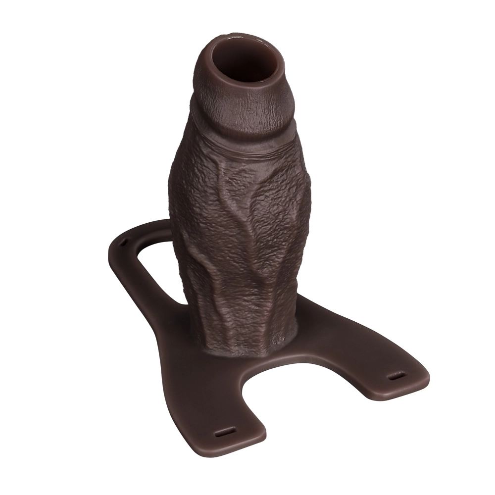 Kerr 6.1" x 2.8" Wearable Black Real Life Open Tip Cock Girth Sleeve