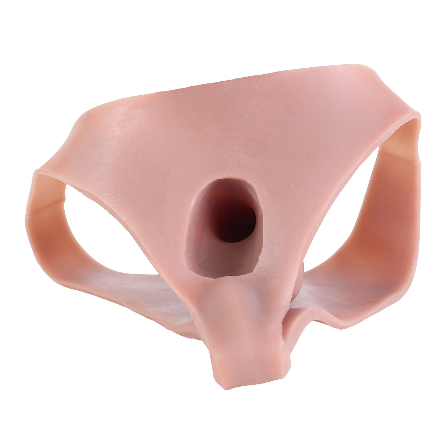 7.48" x 1.81" Wearable Hollow Thick Short Fat Dildo ED Cock Sleeve with Filler plug