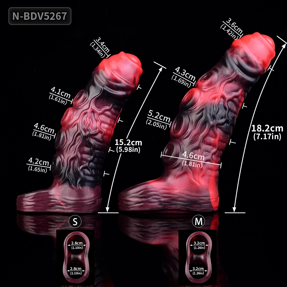  Abbott Remote Control Vibrating Monster Penis Enlarger Sleeve (2 size)