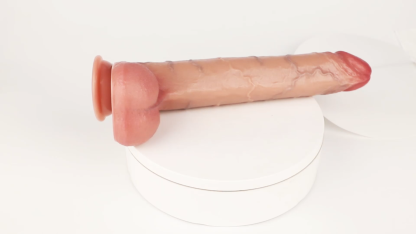 Sam 12.2" x 1.89" Real Dick Sliding Skin Long Dildo