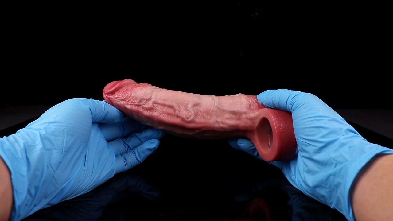 7.56"×2.09"Large realistic penis girth enlargement sleeve