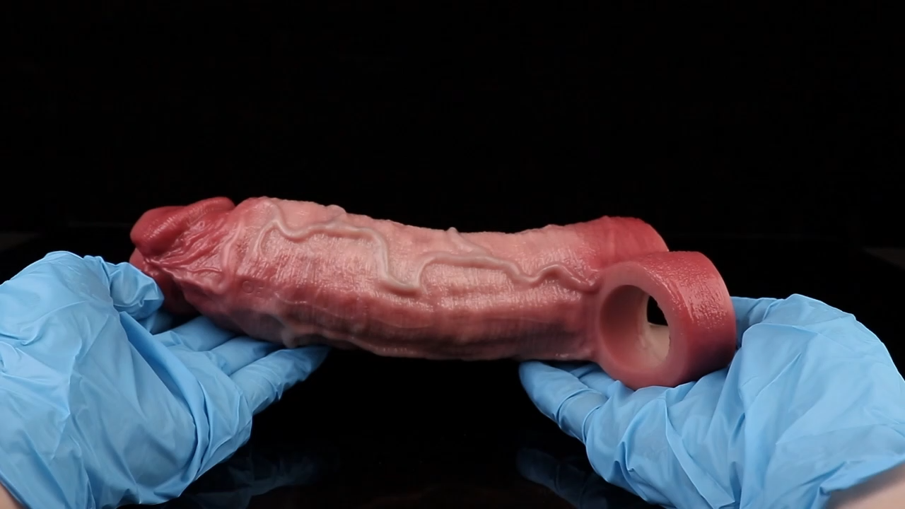 7.36"×1.89"Reusable Thick Vibrating Penis Enlargement Sleeve