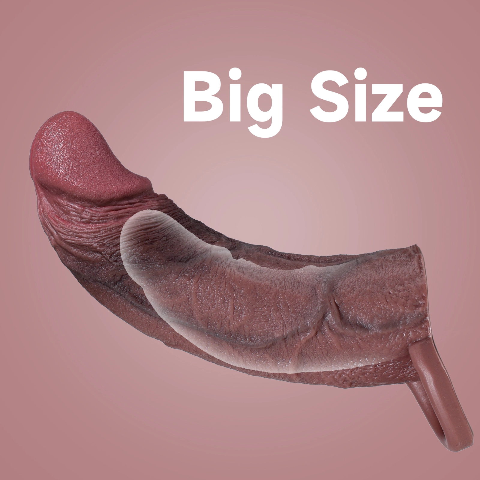 Duke 7” x 2.5” Realistic Life Like 1:1 Replica Black Penis Sleeve