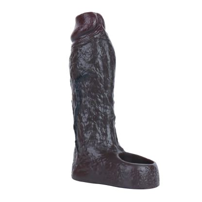  Brody 5.59” x 1.57” Silicone Black Penis Girth Sleeve