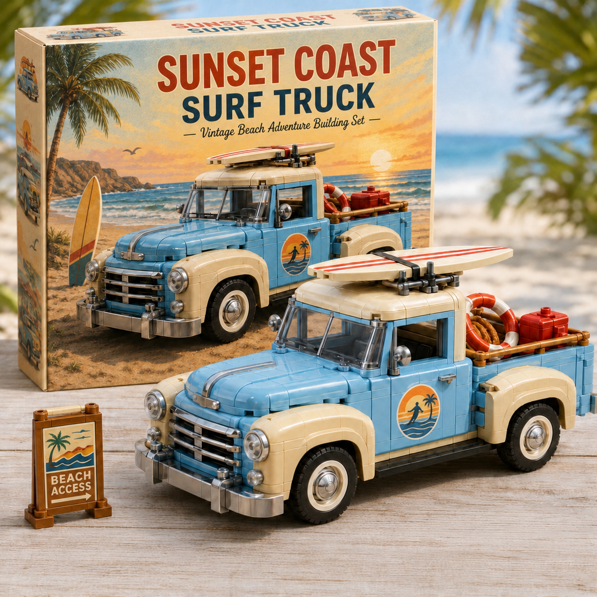 Sunset Coast Surf Truck Brick Set