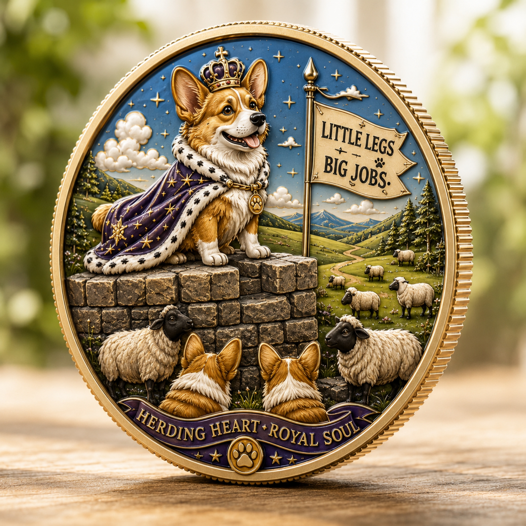 The Royal Corgi Heritage Collectible Challenge Coin