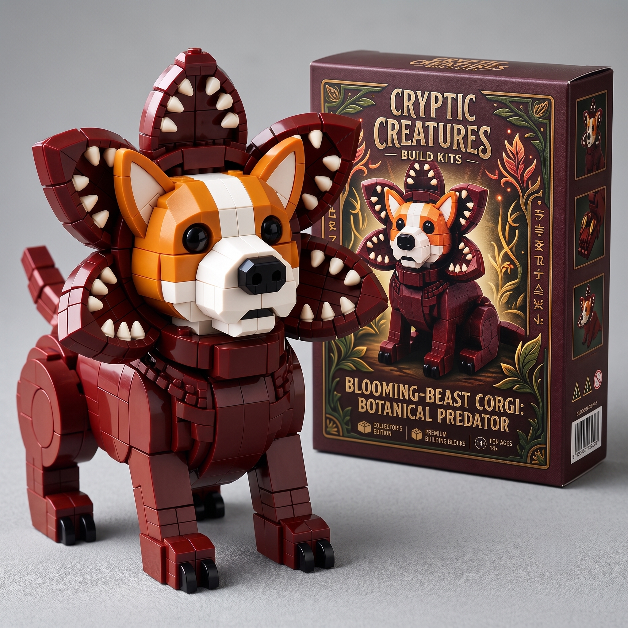 Cute Meets Creepy:The Ultimate Mutant Corgi Brick Set