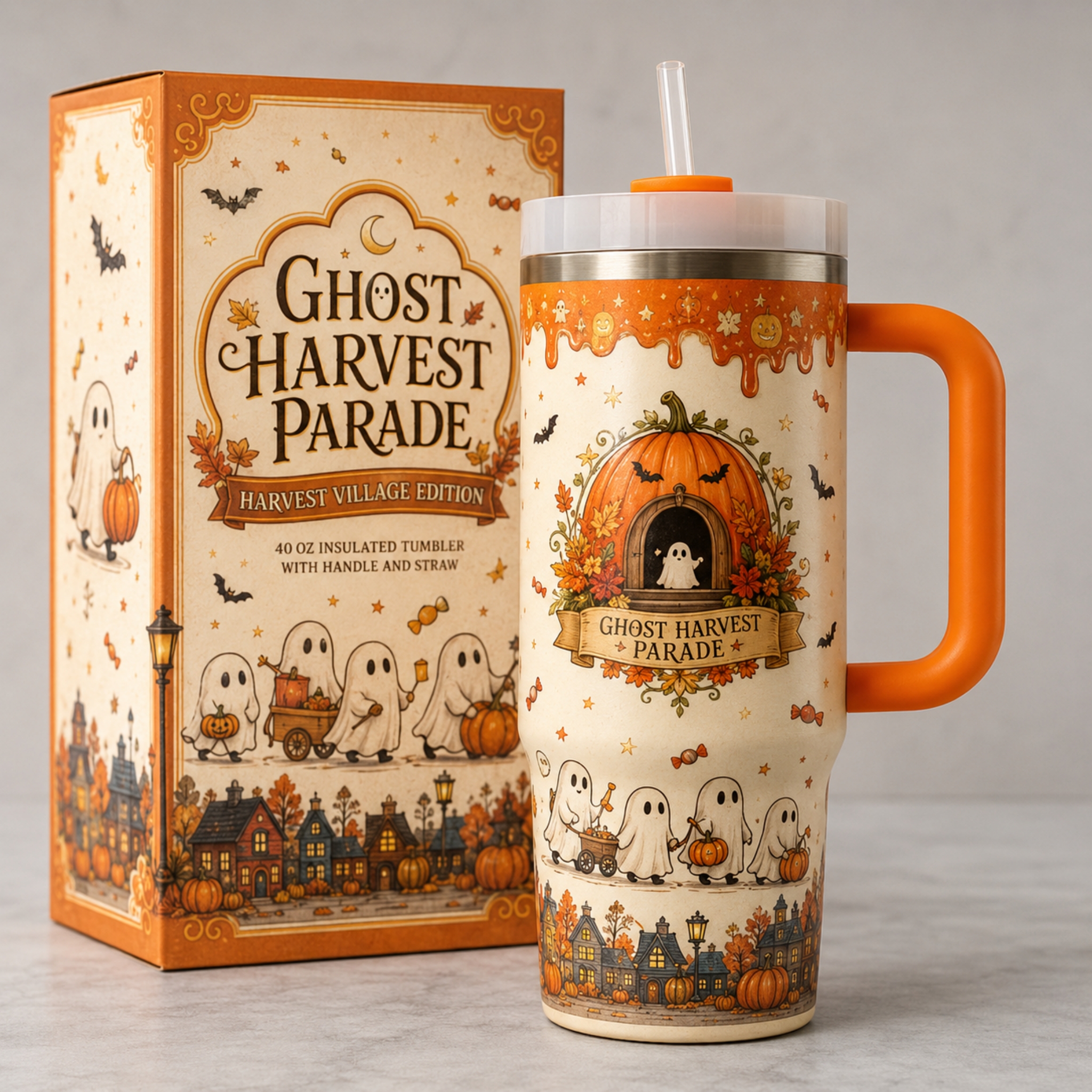 Harvest Village Ghost Tumbler