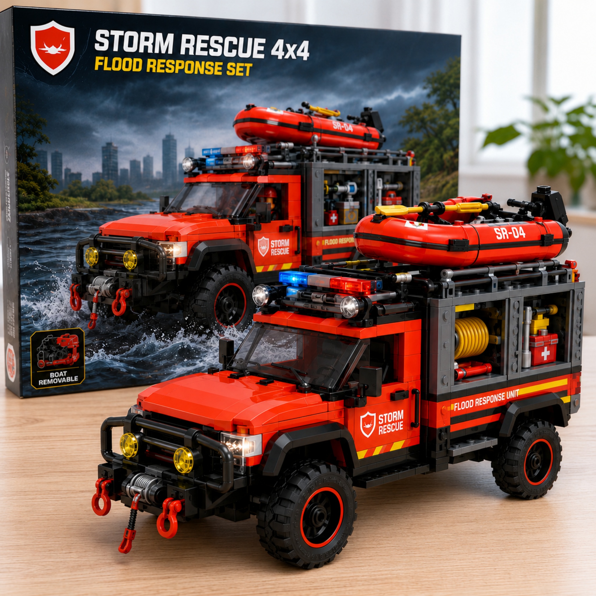 Ultimate Storm Rescue 4x4 Brick Kit