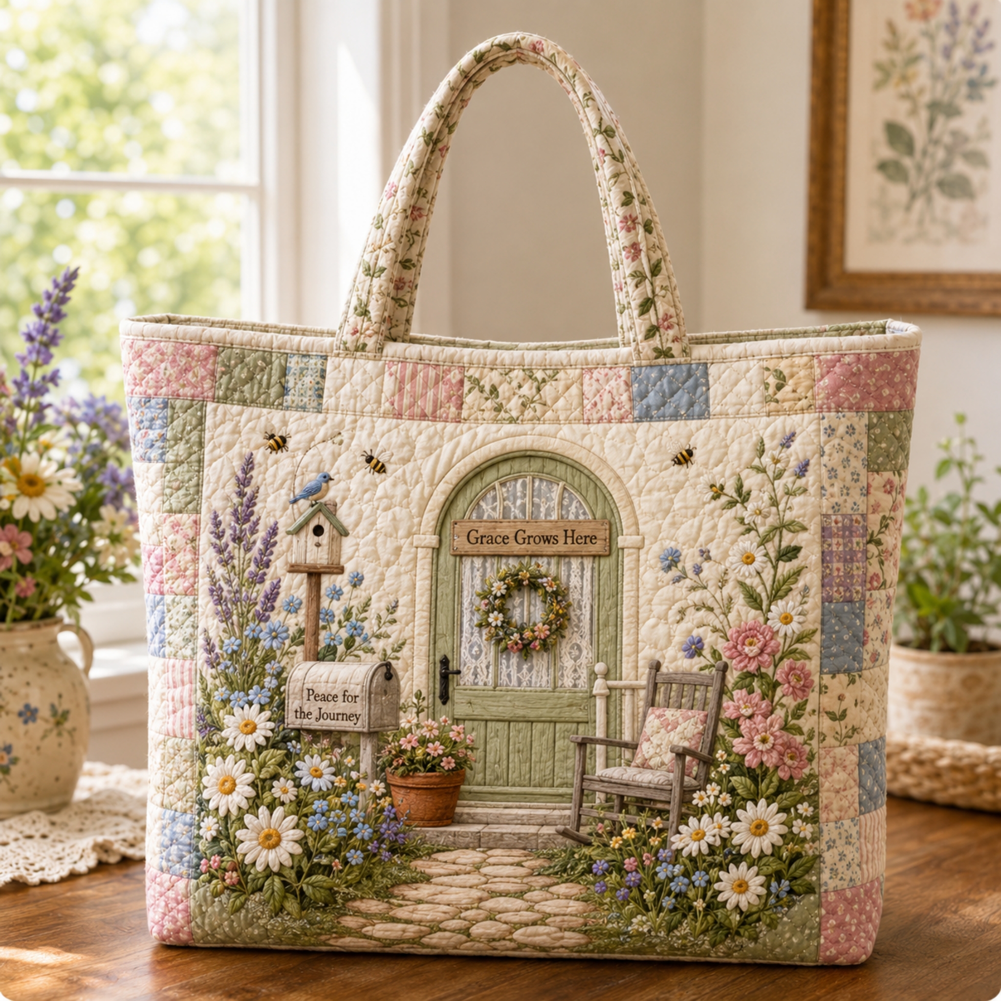 Daisy Bluebird Grace Bag