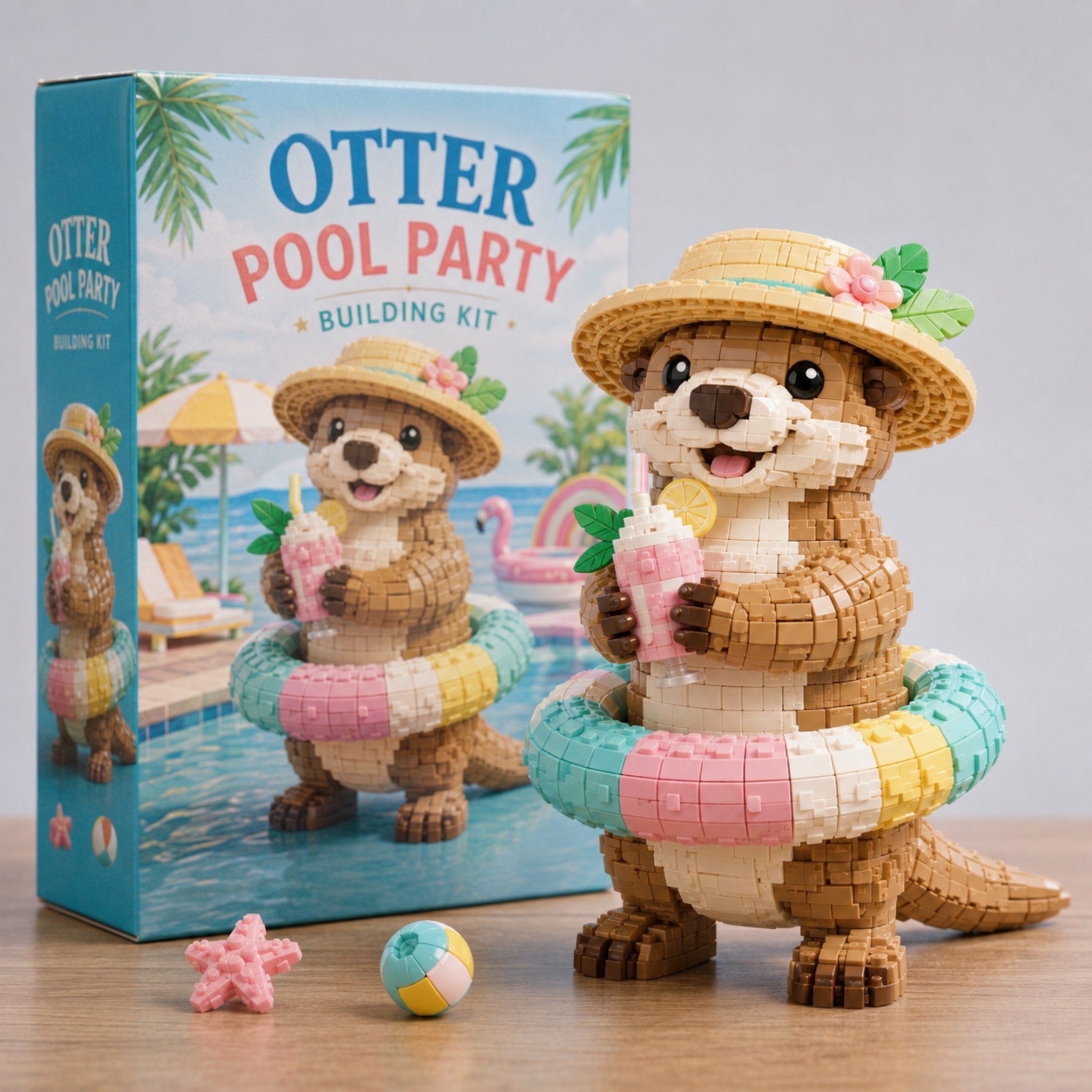 OTTER POOL PARTY BUILDING KIT