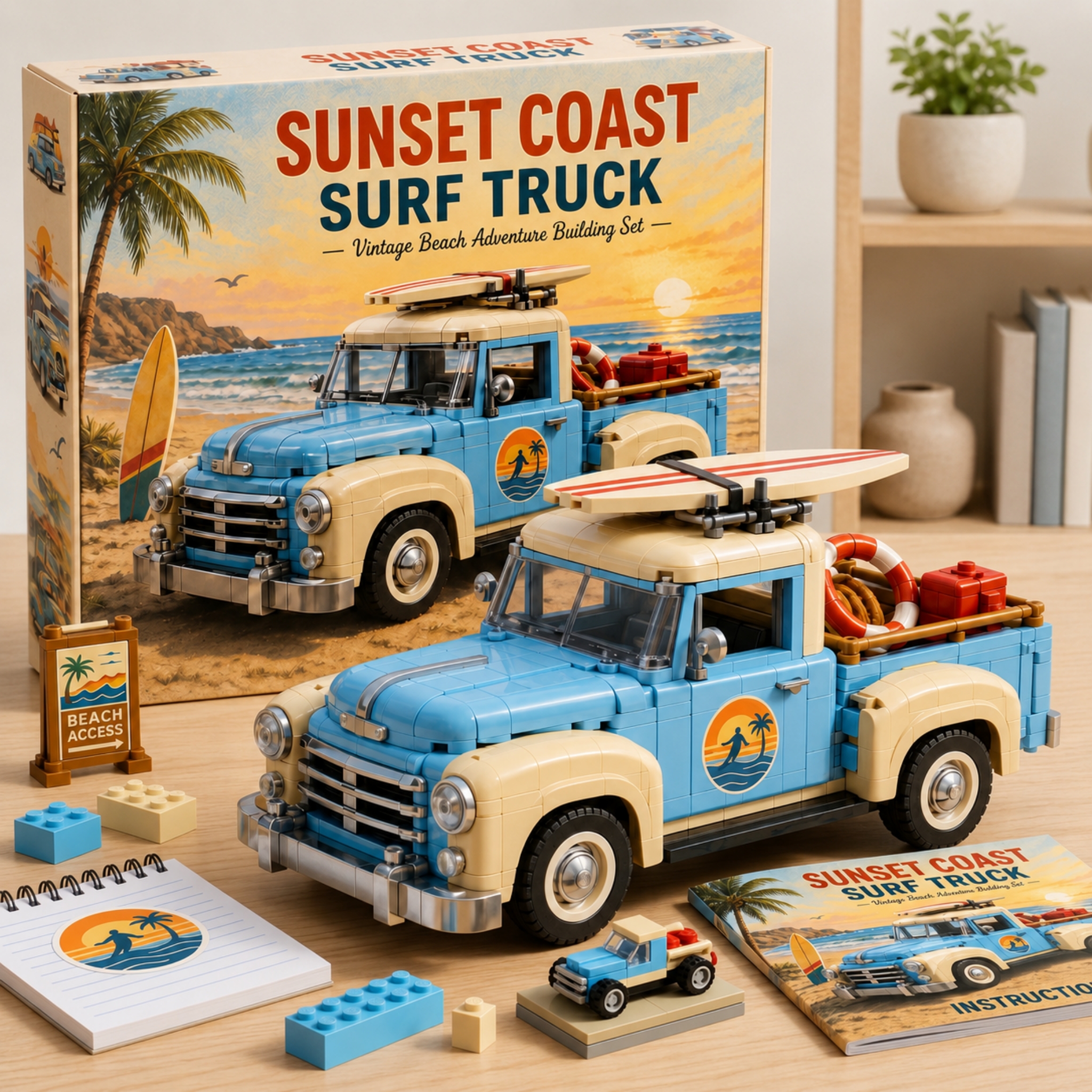 Sunset Coast Surf Truck Brick Set
