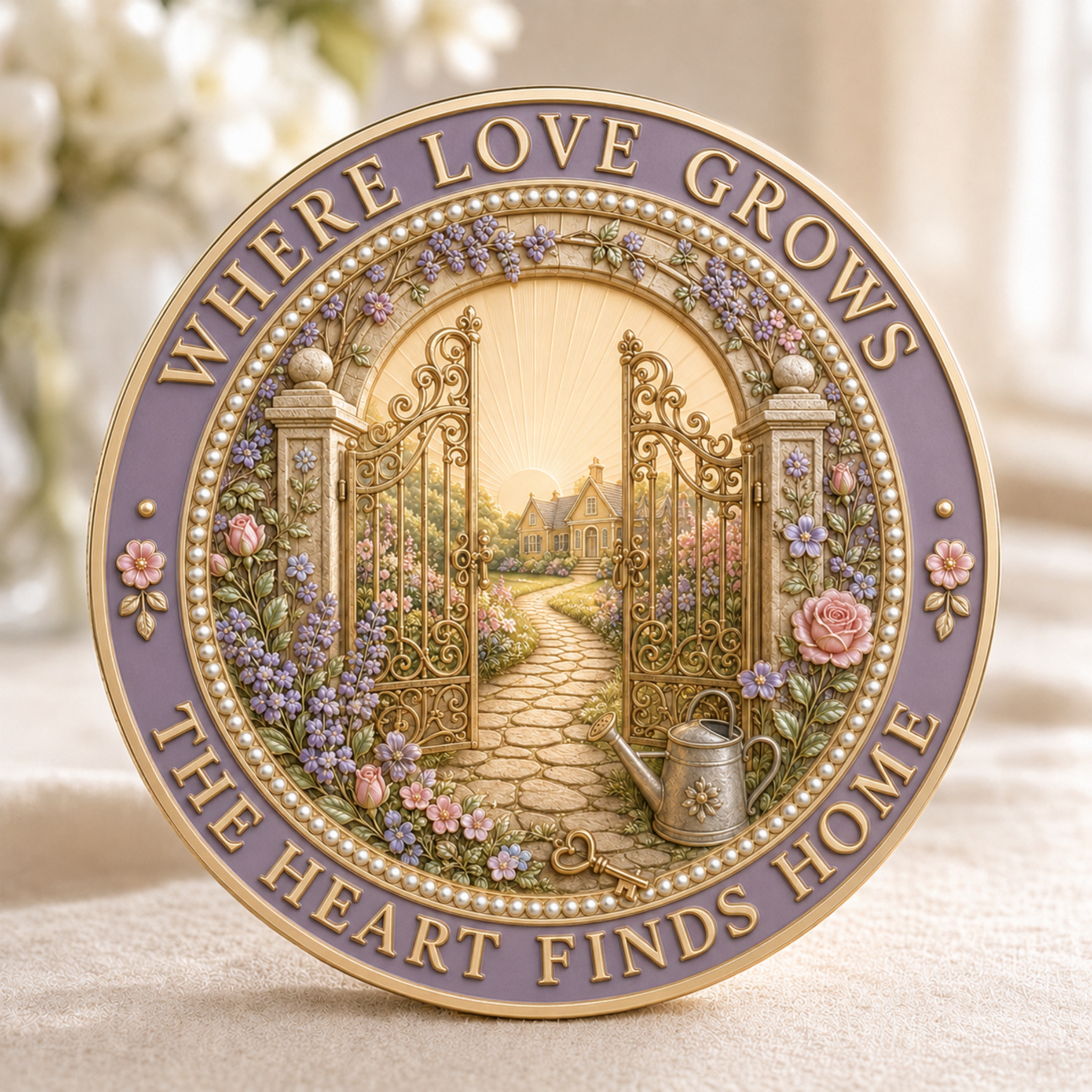 Elegant Garden Robin Collectible Coin