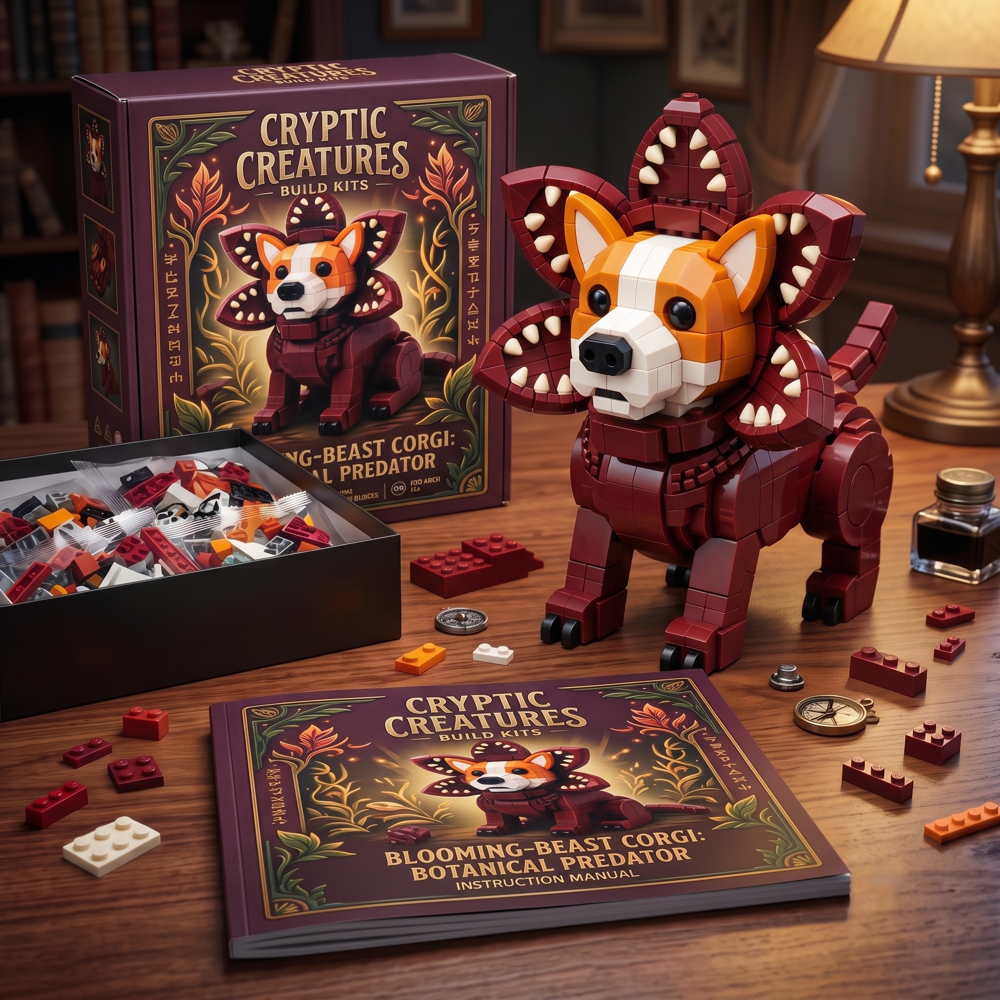 Cute Meets Creepy:The Ultimate Mutant Corgi Brick Set