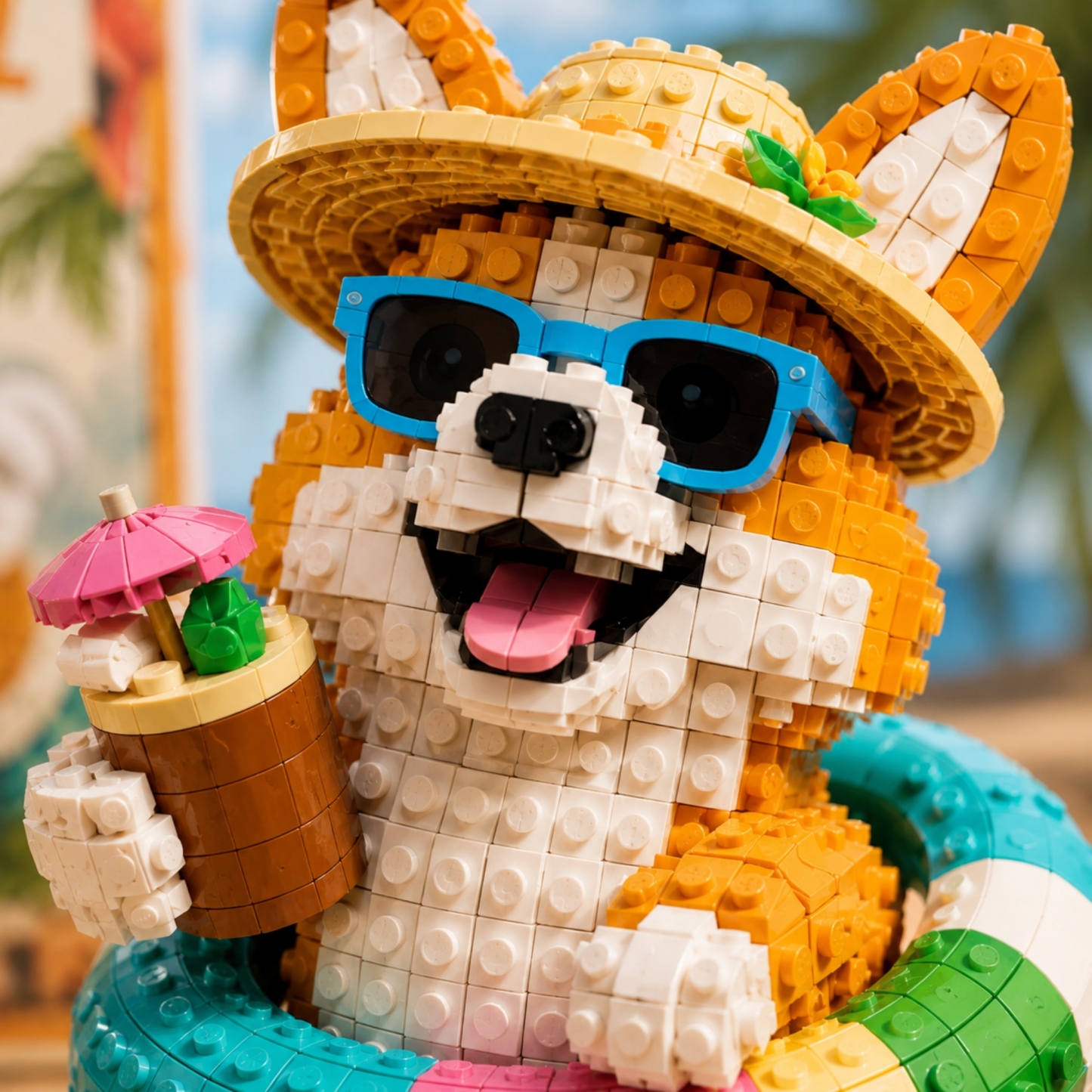 Corgi Beach Day Collectible Model