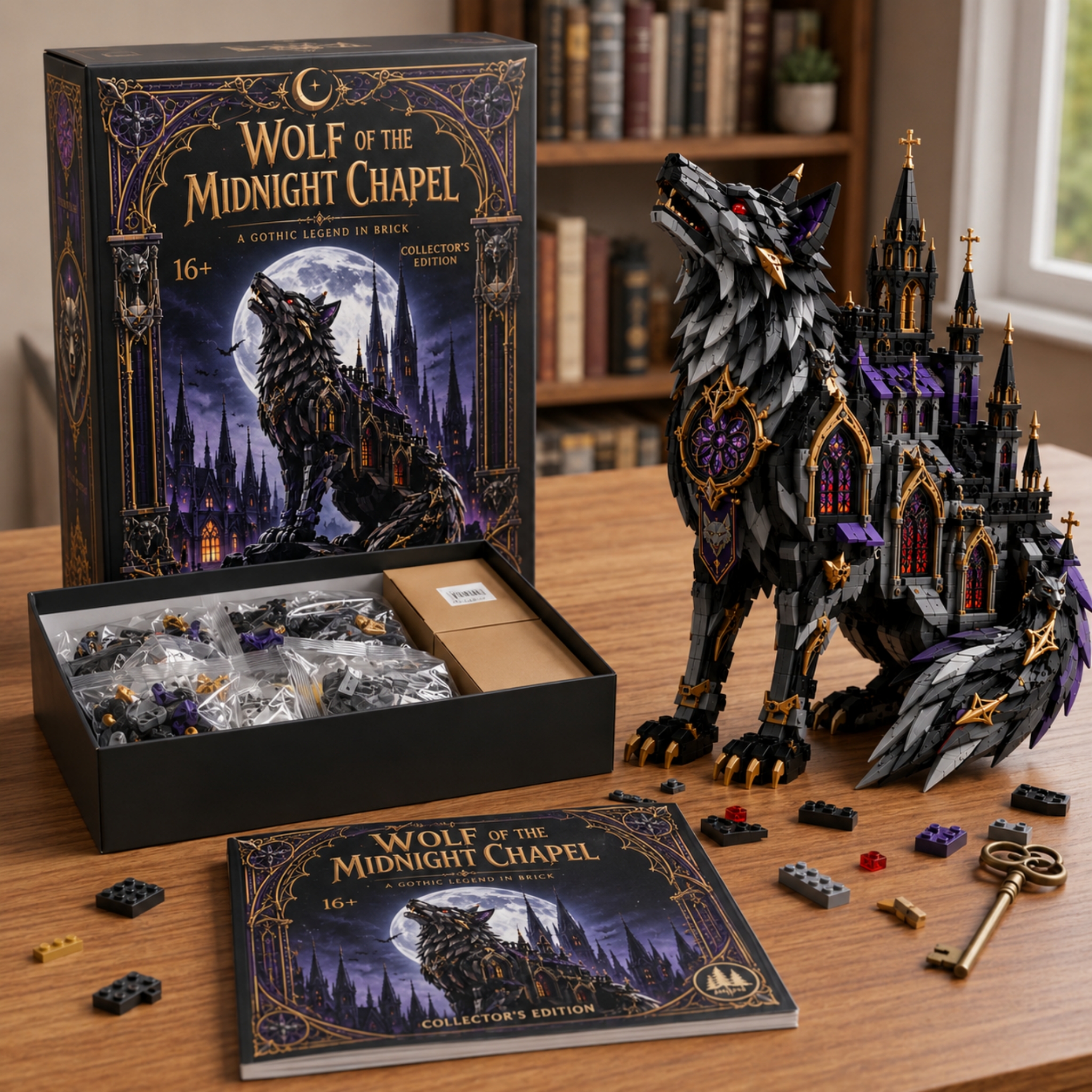 Wolf of the Midnight Chapel: Collectible Brick Set