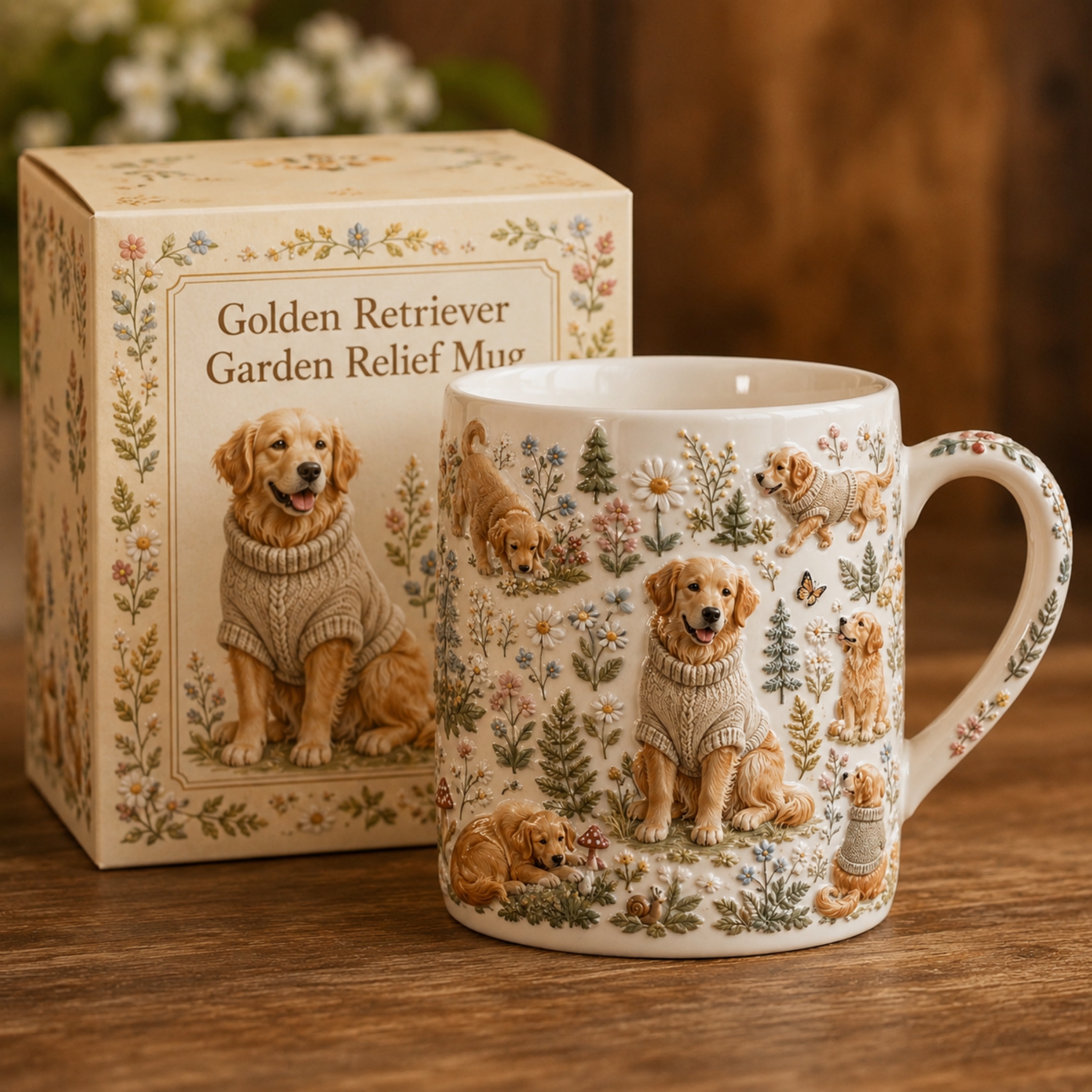 Vintage Golden Retriever Mug