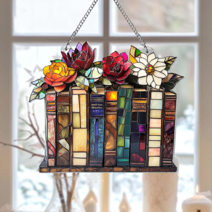 Book & Blossom Suncatcher