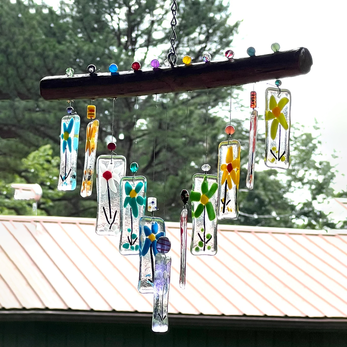 Flowers wind chimes