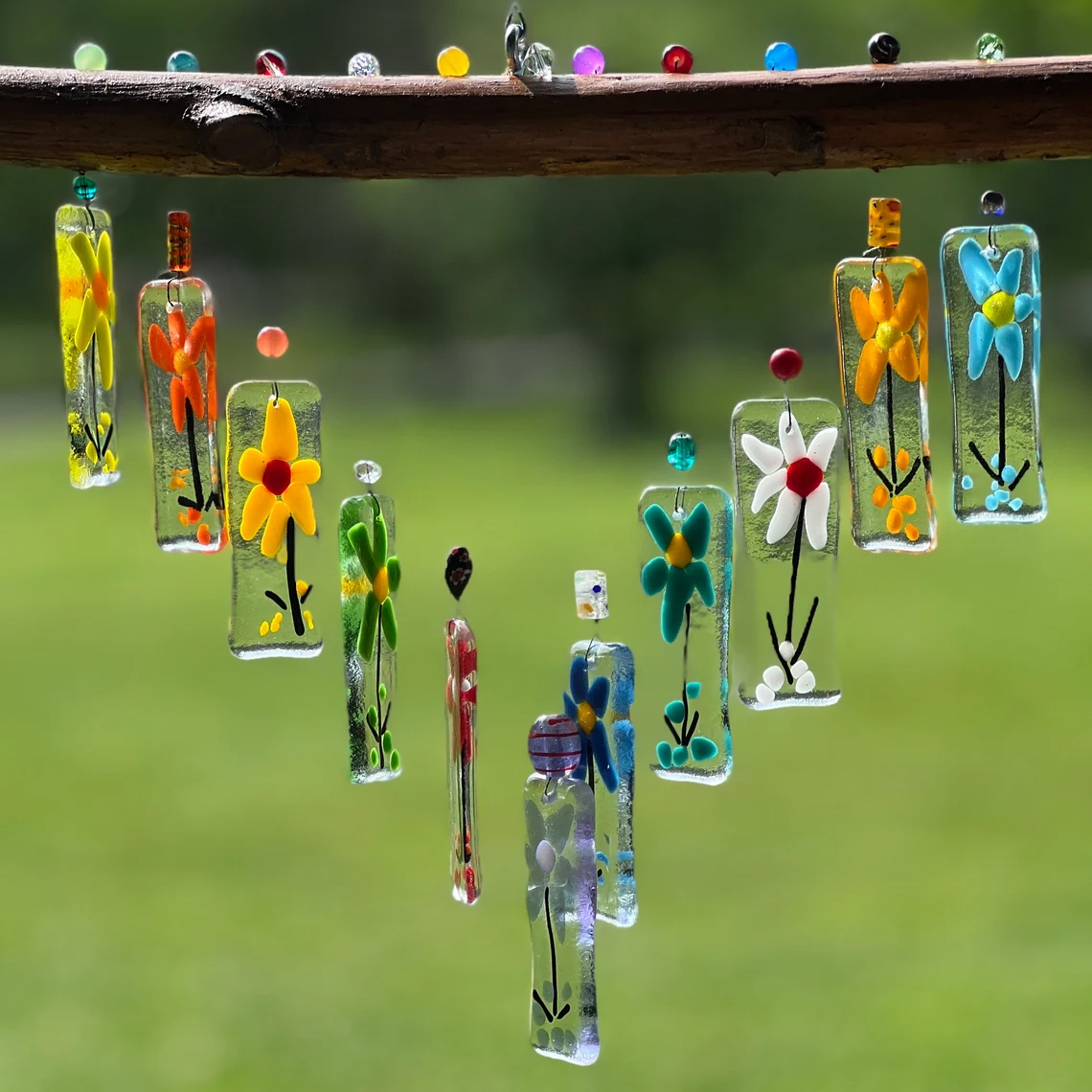 Flowers wind chimes