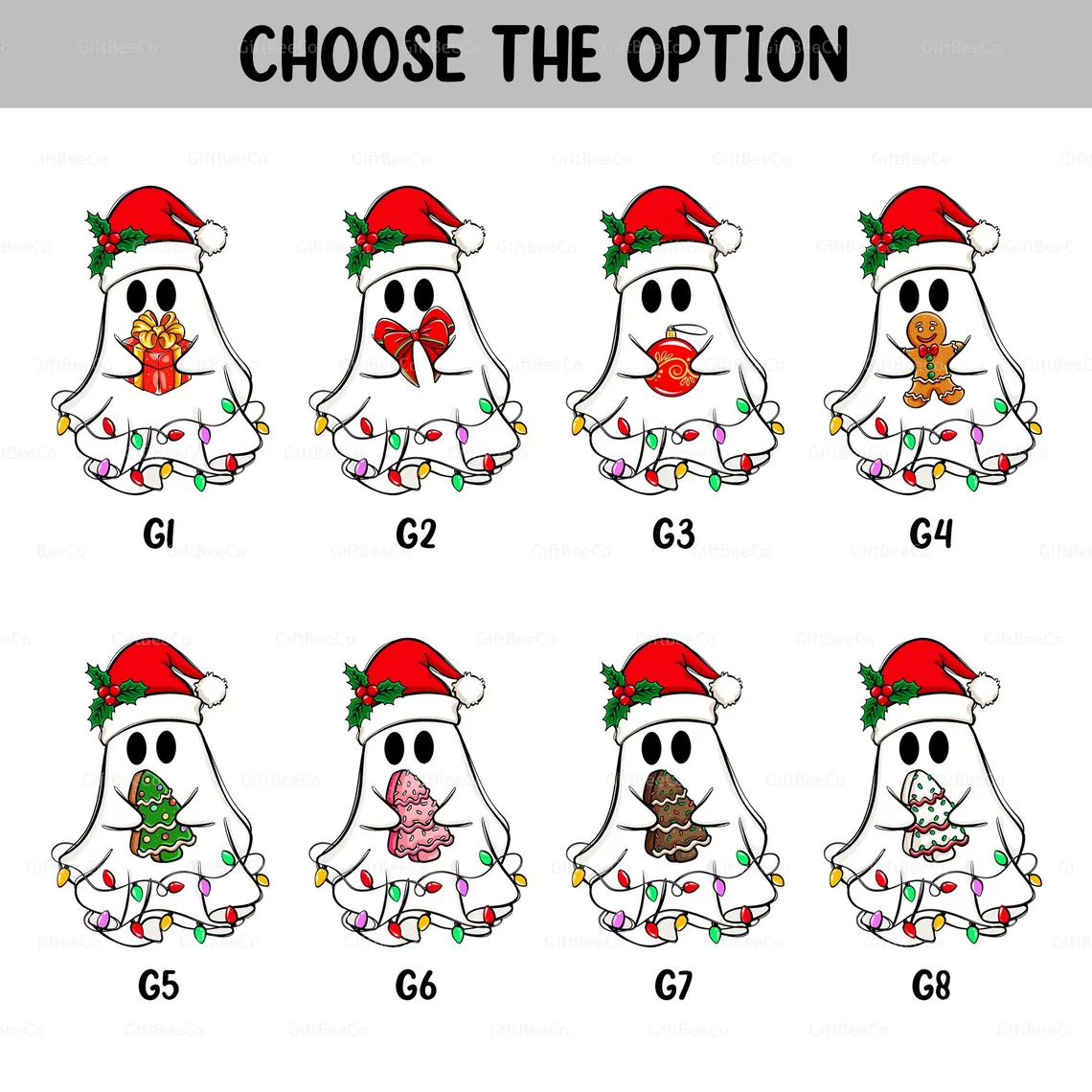 Personalized Ghost Friends Funny Christmas Ornament