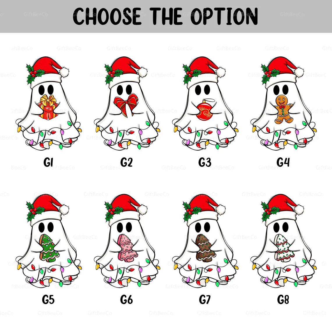 Personalized Ghost Friends Funny Christmas Ornament