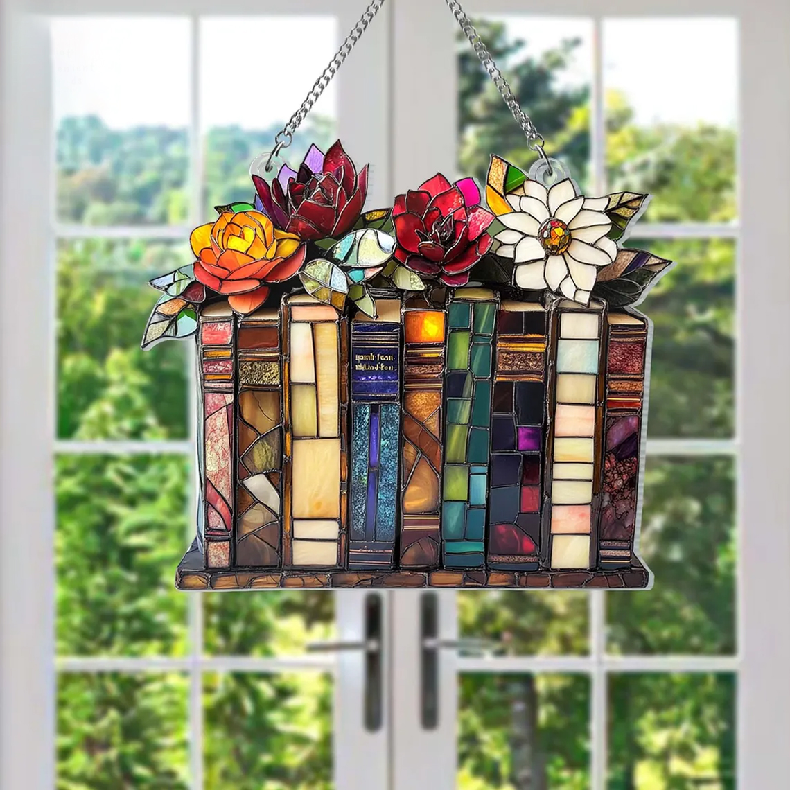 Book & Blossom Suncatcher