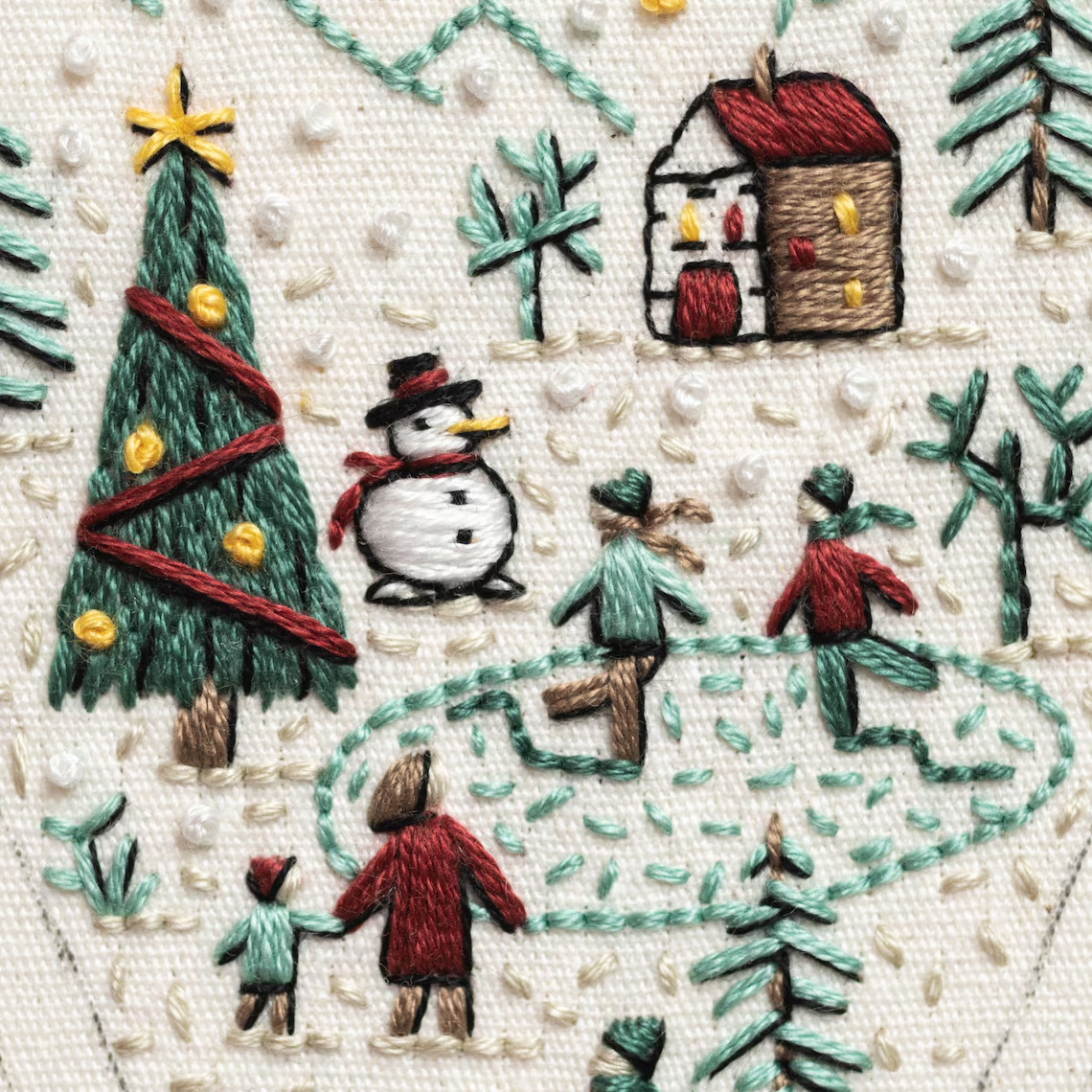 DIY Ornament for Christmas in the shape of a heart