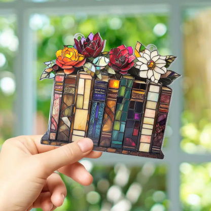 Book & Blossom Suncatcher