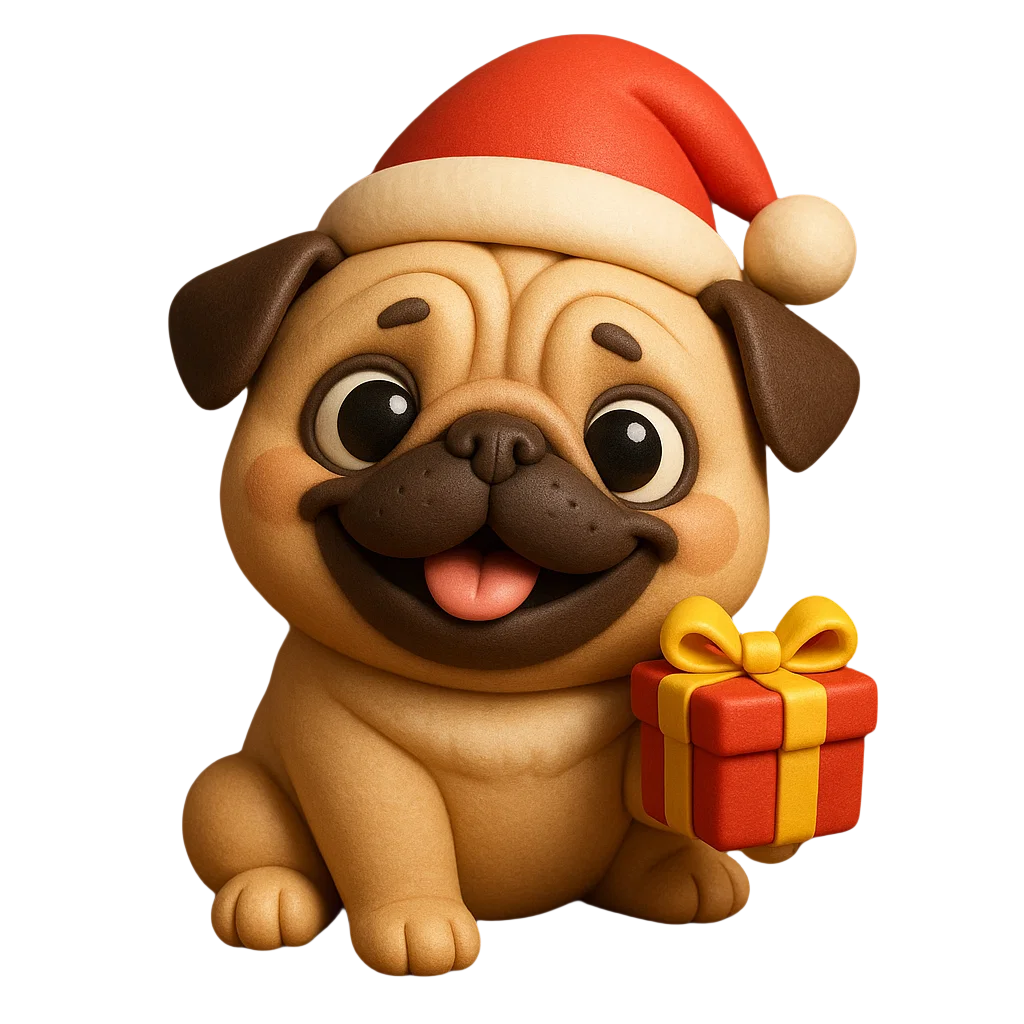 Fun Pug Advent Calendar 2025