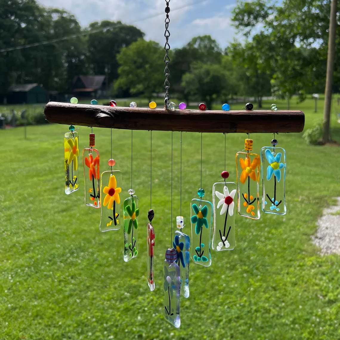 Flowers wind chimes