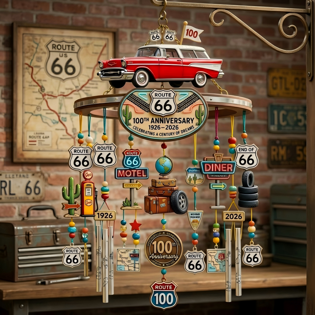 Route 66 Centennial Wind Chime