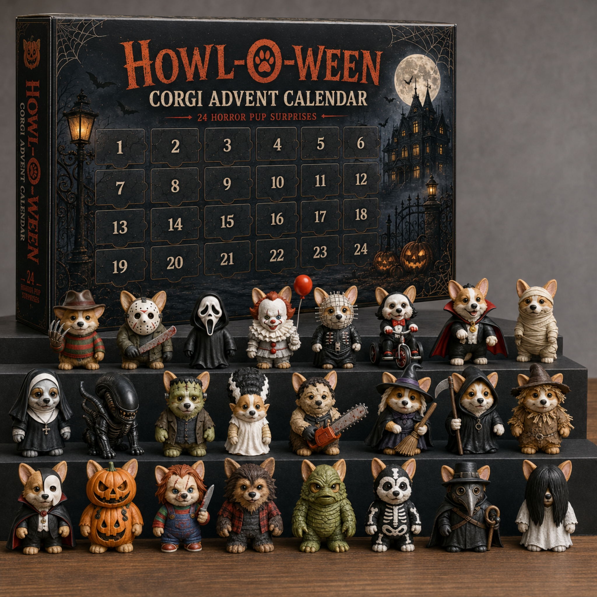 Spooky Corgi Halloween Advent Calendar