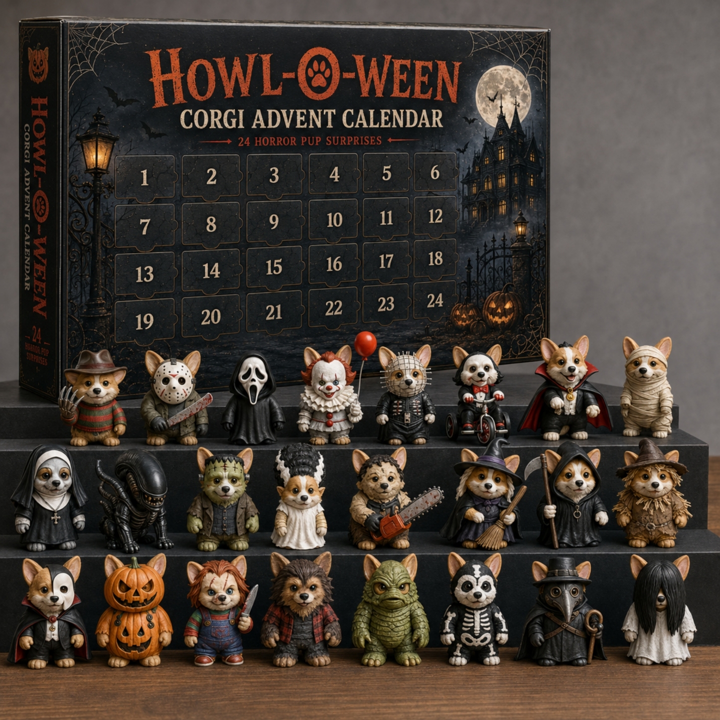 Spooky Corgi Halloween Advent Calendar