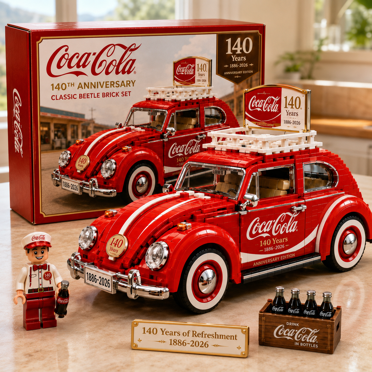 Coca-Cola 140th Anniversary Beetle Brick Set